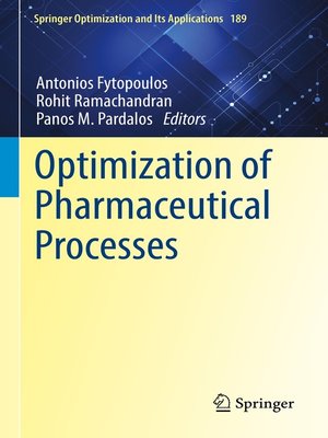 cover image of Optimization of Pharmaceutical Processes